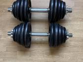 Kettler hantelių komplektas 41 kg su 2 grifais - nuotraukos Nr. 2