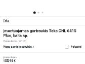 Įmontuojamas gartraukis Teka Cnl 6415 Plus