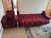 Sofa-lova; foteliai su pufais - nuotraukos Nr. 3