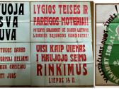 5 plakatai afišos 1940 liaudies seimas