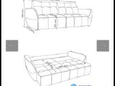 Parduodama nauja neišpakuota Sofa-lova Bombey. - nuotraukos Nr. 5