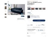 Parduodama nauja neišpakuota Sofa-lova Bombey. - nuotraukos Nr. 6