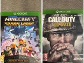 2vnt. xbox žaidimai minecraft call of duty