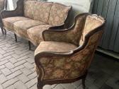 Senovinė sofa ir du foteliukai - nuotraukos Nr. 4