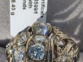Moteriškas 750 Au Ziedas 1.82ct Jakut Briliantais - nuotraukos Nr. 27