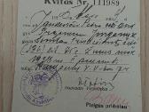 Žemės mokesčio kvitas. 1923 2 pusmetis