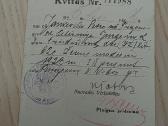 Žemės mokesčio kvitas. 1923 2 pusmetis - nuotraukos Nr. 2