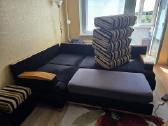 Minkštas kampinis sofa-lova su patalynės dėže - nuotraukos Nr. 3