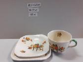 Tarpukario Art Deco Trio Crown Staffordshire 1930m - nuotraukos Nr. 3