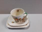 Tarpukario Art Deco Trio Crown Staffordshire 1930m - nuotraukos Nr. 2