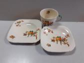 Tarpukario Art Deco Trio Crown Staffordshire 1930m - nuotraukos Nr. 7