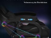 Alfordson žaidimų kėdė su masažu ir Rgb apšvietimu - nuotraukos Nr. 4