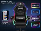 Alfordson žaidimų kėdė su masažu ir Rgb apšvietimu - nuotraukos Nr. 6