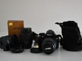 Nikon D3100 18-55mm 55-200mm 32gb + Krepšys