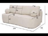 Modern Stiliaus Sofa Su Miego Funkcija - nuotraukos Nr. 2