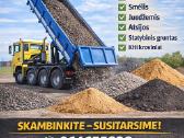 8x4 savivartis Klaipėda – žvyras, skalda, smėlis.