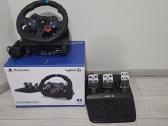 Logitech G29 vairas su pedalais