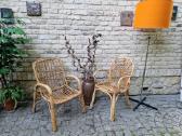 Vintažiniai mid century bambuko krėslai