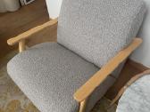 Kave home Meghan fotelis (light grey spalva) - nuotraukos Nr. 5