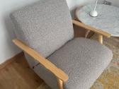 Kave home Meghan fotelis (light grey spalva)
