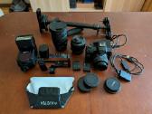 Canon m50 su daug priedų