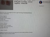 Aukso auskarai su safyrais ir deimantais - nuotraukos Nr. 5