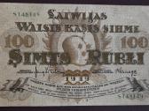 100 Rubli 1919 m. Latvia, Seria S