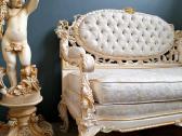 Baroko stiliaus Silik dvivietė sofa - nuotraukos Nr. 4