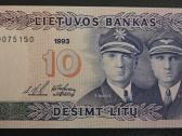 10 Litų 1993 m. Replacement Unc stovis