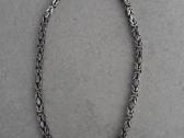 925 Italy sidabrinė bizantinio (King Chain) pynimo