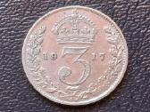 3 pensai 1917m. Britanija sidabras