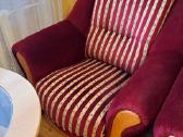 Pilnas komplektas: sofa, du foteliai ir pufas. Lab - nuotraukos Nr. 3
