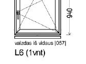Naujas plastikinis langas