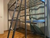 Metalinė Ikea lova Svarta