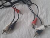 3x Rca į 3x Rca laidas "tulpės"