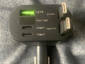 Automobilinis Usb-c įkroviklis 4 jungčių + įtampos - nuotraukos Nr. 2