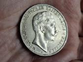 Prūsija 3 mark 1912 sidabras - nuotraukos Nr. 2