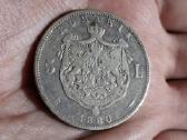 Rumunija 5 lei 1880 sidabras