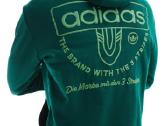 Džemperis su gobtuvu Adidas Grfx Collegiate Green