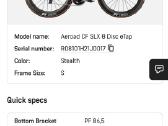 Canyon Aeroad CF SLX 8 Disc etap AXS