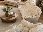 Minkštų baldų komplektas 3+2+1 sofa–lova + fotelis