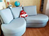 Sofa lenkta, kampas su daiktadeze, nestandartine - nuotraukos Nr. 2
