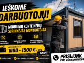 Modulinių konteinerių surinkėjas montuotojas