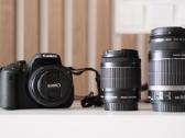 Canon EOS 700d + 3 objektyvai + 2 baterijos - nuotraukos Nr. 2