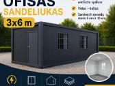 Modulinis ofisas/sandėliukas/pavėsinė, vitrininis