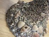 Rankų darbo gėlių vazonas, aplipdytas kriauklėmis - nuotraukos Nr. 12
