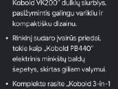 Vorwerk Kobold Vk200+sp530 grindų plovimo sistema - nuotraukos Nr. 12