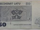 50 Latų 1992 m. žemas numeris ir replacementas Az - nuotraukos Nr. 2