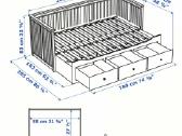 Naudota lova/kušetė Hemnes su čiužiniais - 250eur - nuotraukos Nr. 5