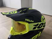 Motociklo BMX motokroso šalmas L 57-58cm + akiniai - nuotraukos Nr. 3